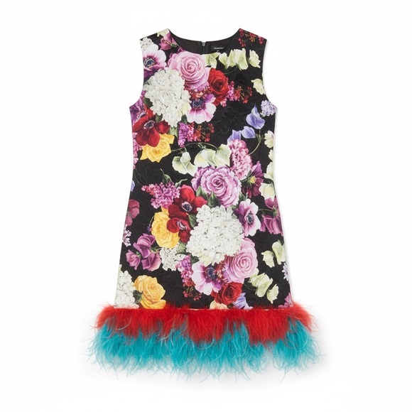 RARE🩵 Dolce & Gabbana Dress In Printed Brocade​​​​